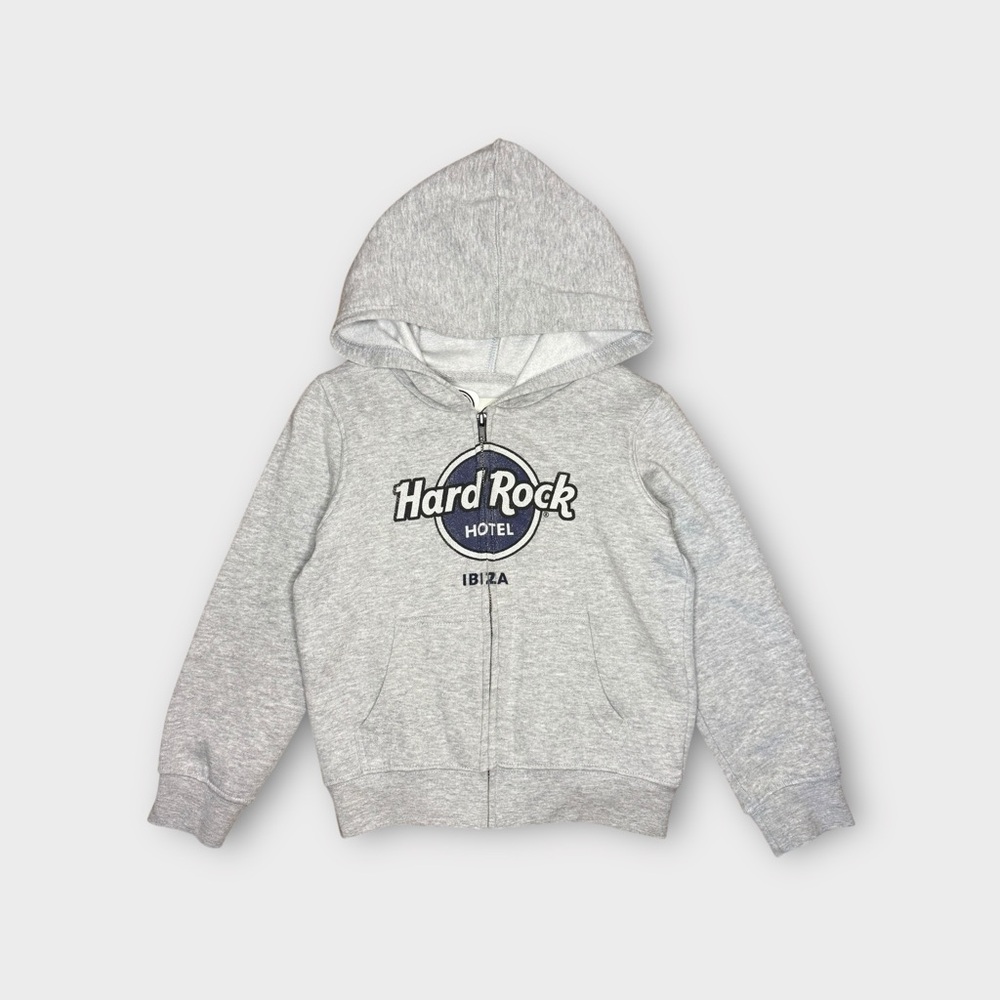 Hard Rock Hotel Ibiza Spain Gray Zip Up Hoodie Sweatshirt